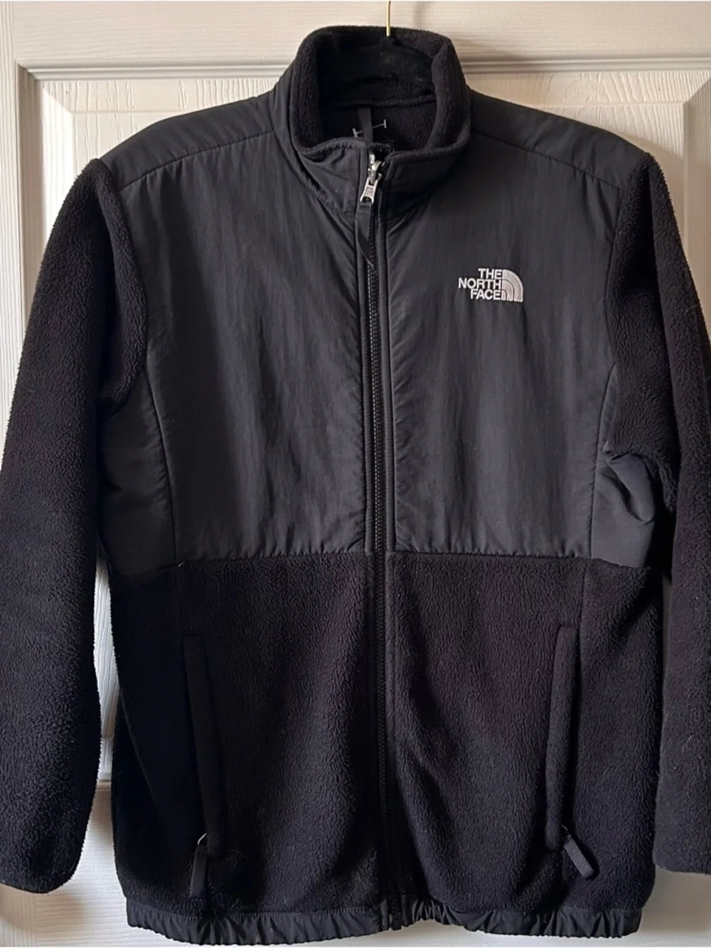 The North Face Girls Black Fleece Full Zip Jacket‎ Size XL Back to School Fall